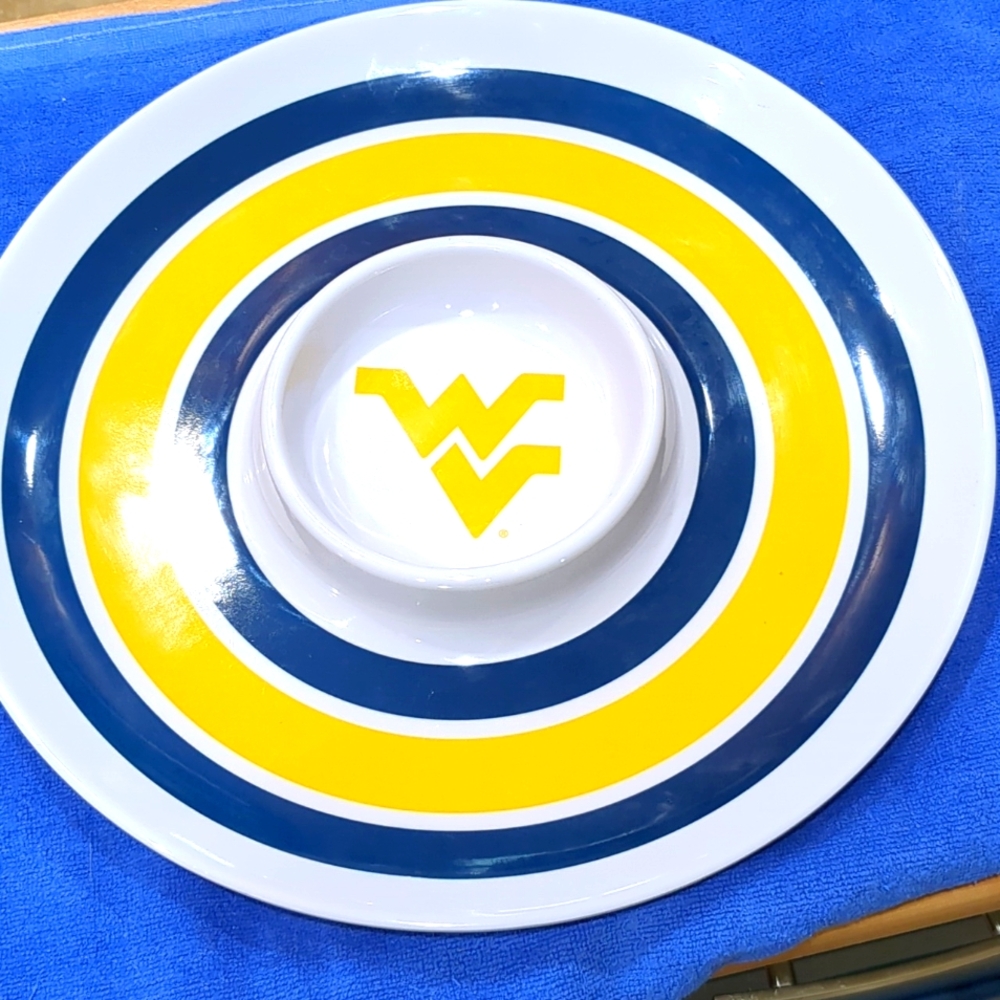 WVU Chip and Dip Platter